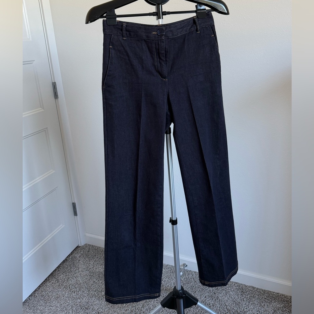 Zara Women's Dark Blue Boot Cut Jeans